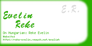 evelin reke business card